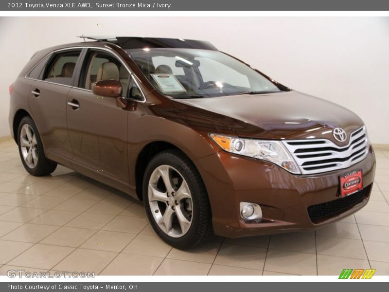 Sunset Bronze Mica / Ivory 2012 Toyota Venza XLE AWD