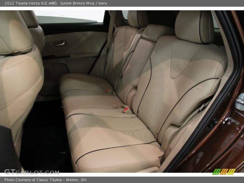 Rear Seat of 2012 Venza XLE AWD
