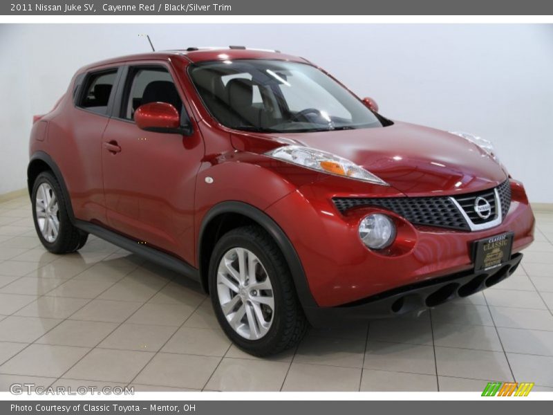 Cayenne Red / Black/Silver Trim 2011 Nissan Juke SV
