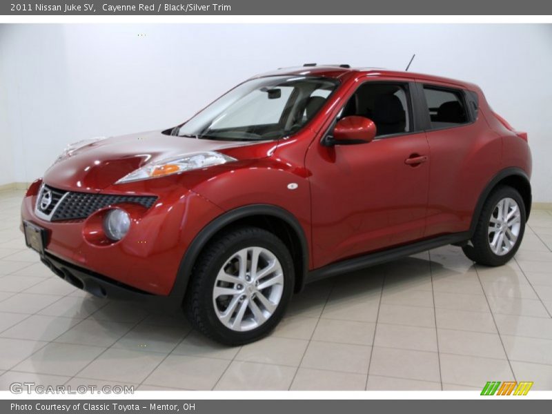Cayenne Red / Black/Silver Trim 2011 Nissan Juke SV