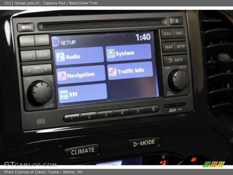 Cayenne Red / Black/Silver Trim 2011 Nissan Juke SV