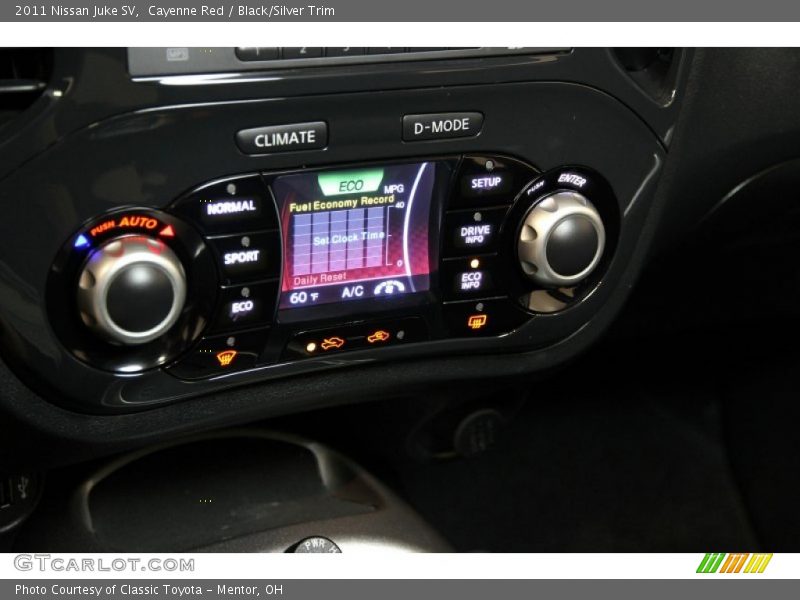 Cayenne Red / Black/Silver Trim 2011 Nissan Juke SV