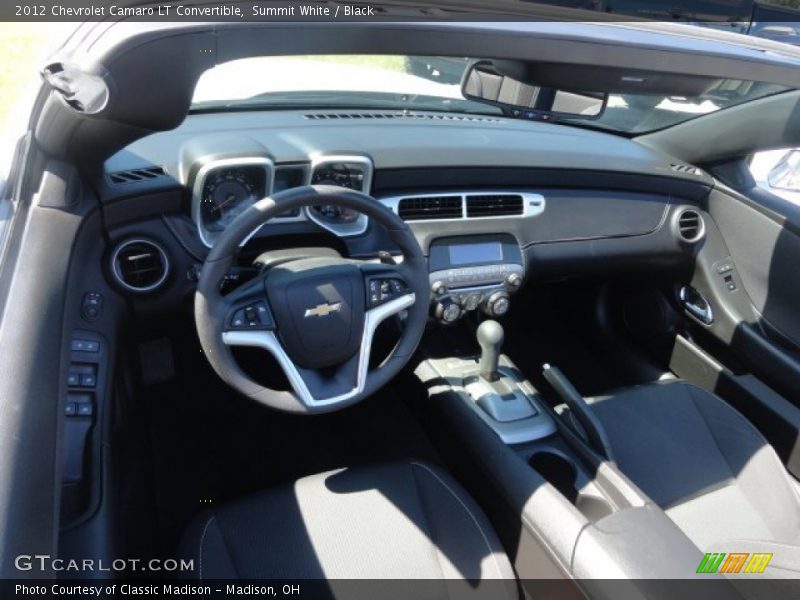 Summit White / Black 2012 Chevrolet Camaro LT Convertible