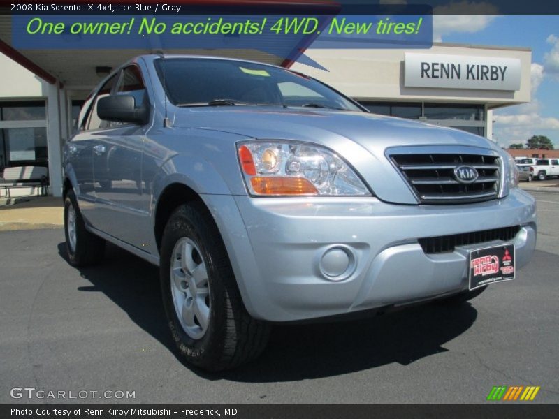 Ice Blue / Gray 2008 Kia Sorento LX 4x4