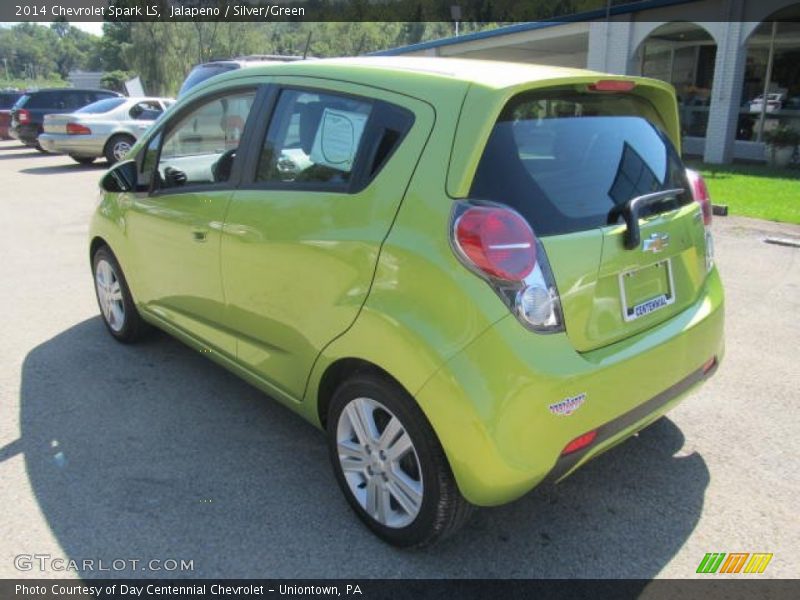 Jalapeno / Silver/Green 2014 Chevrolet Spark LS