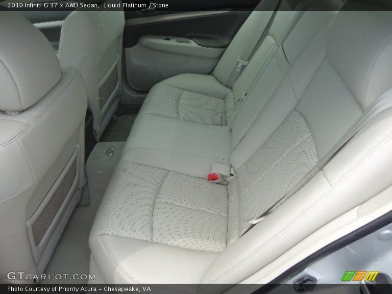 Liquid Platinum / Stone 2010 Infiniti G 37 x AWD Sedan