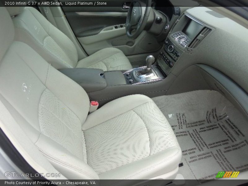 Liquid Platinum / Stone 2010 Infiniti G 37 x AWD Sedan