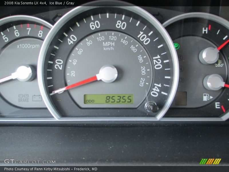 Ice Blue / Gray 2008 Kia Sorento LX 4x4