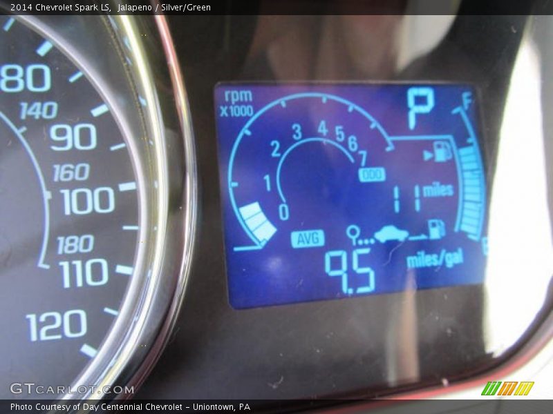 Jalapeno / Silver/Green 2014 Chevrolet Spark LS