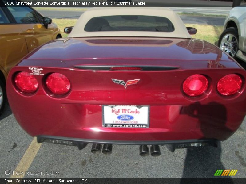 Monterey Red Metallic / Cashmere Beige 2006 Chevrolet Corvette Convertible