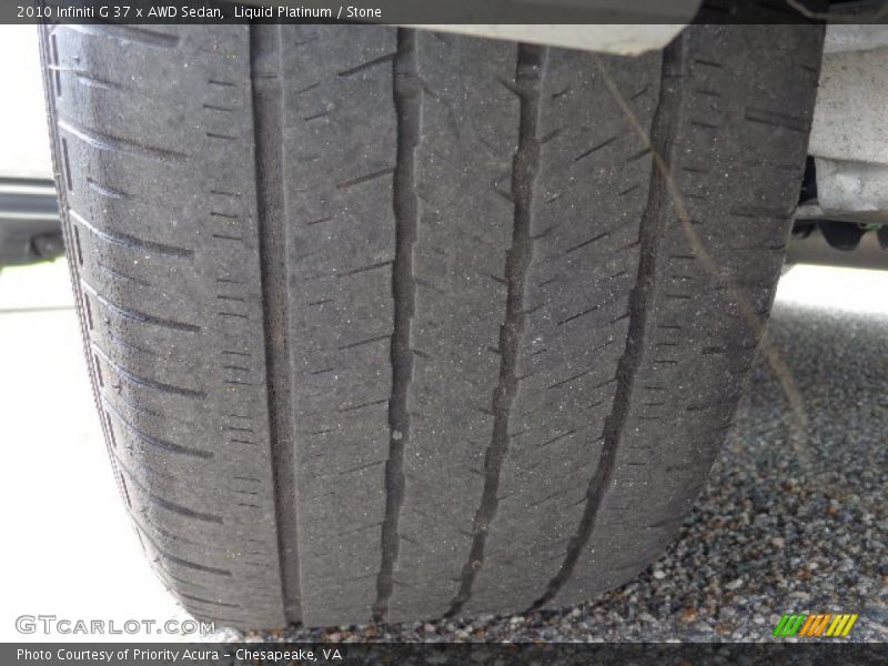 Liquid Platinum / Stone 2010 Infiniti G 37 x AWD Sedan