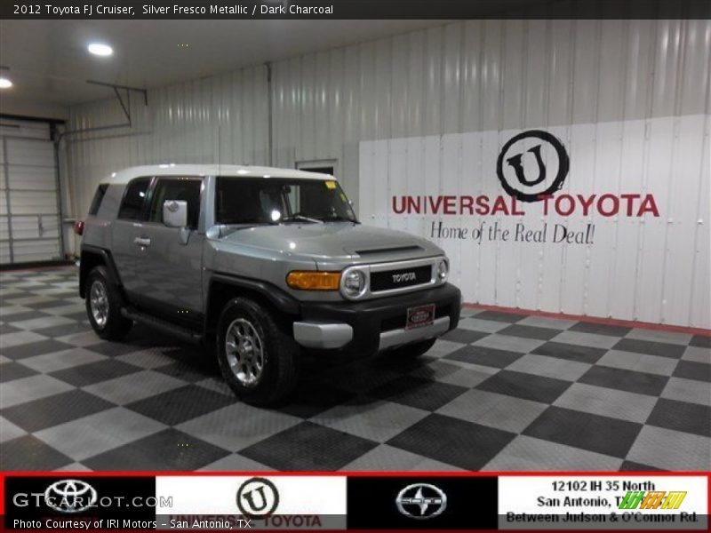 Silver Fresco Metallic / Dark Charcoal 2012 Toyota FJ Cruiser