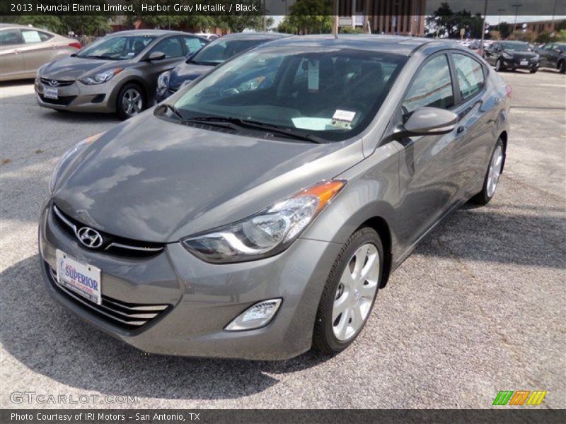 Harbor Gray Metallic / Black 2013 Hyundai Elantra Limited
