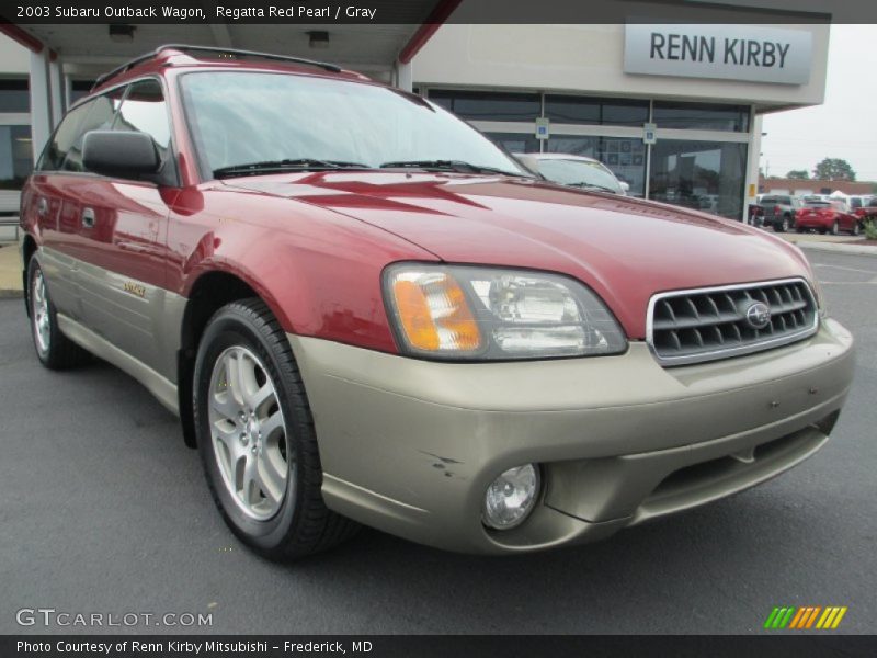 Regatta Red Pearl / Gray 2003 Subaru Outback Wagon