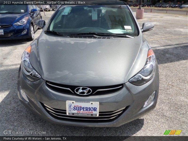 Harbor Gray Metallic / Black 2013 Hyundai Elantra Limited