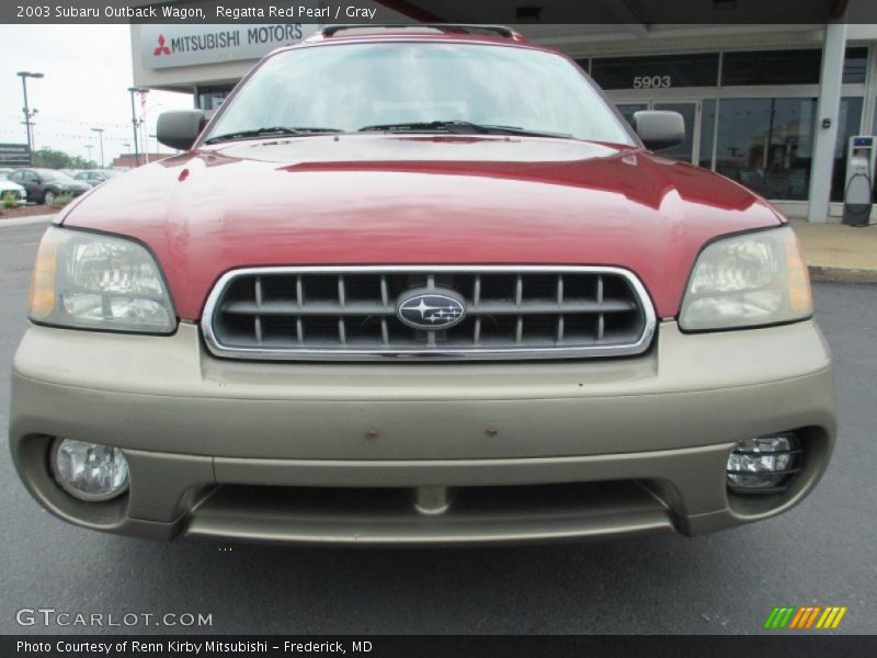 Regatta Red Pearl / Gray 2003 Subaru Outback Wagon