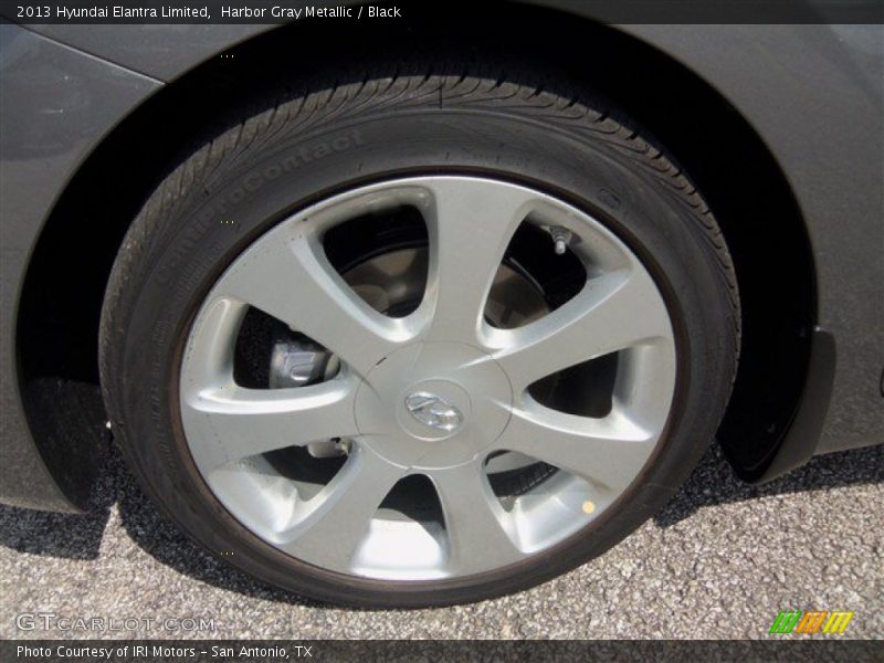 Harbor Gray Metallic / Black 2013 Hyundai Elantra Limited