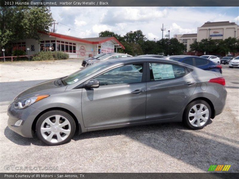 Harbor Gray Metallic / Black 2013 Hyundai Elantra Limited