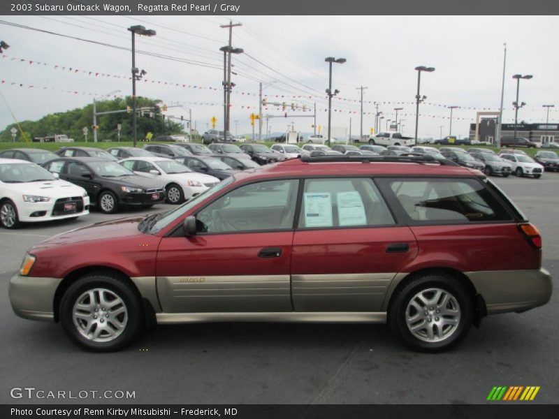 Regatta Red Pearl / Gray 2003 Subaru Outback Wagon