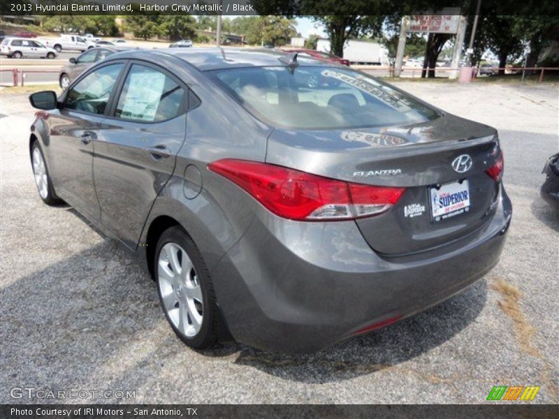 Harbor Gray Metallic / Black 2013 Hyundai Elantra Limited