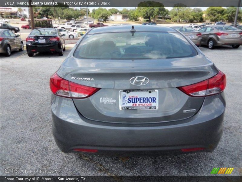Harbor Gray Metallic / Black 2013 Hyundai Elantra Limited
