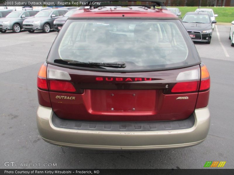 Regatta Red Pearl / Gray 2003 Subaru Outback Wagon