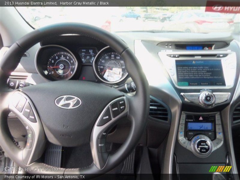 Harbor Gray Metallic / Black 2013 Hyundai Elantra Limited