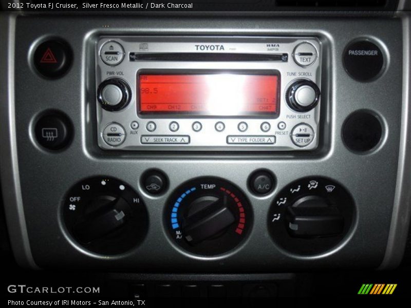 Silver Fresco Metallic / Dark Charcoal 2012 Toyota FJ Cruiser
