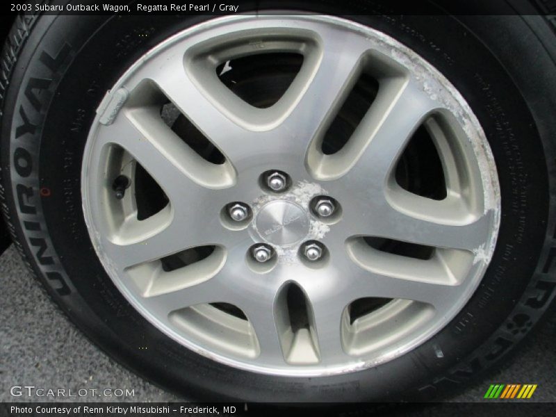 Regatta Red Pearl / Gray 2003 Subaru Outback Wagon