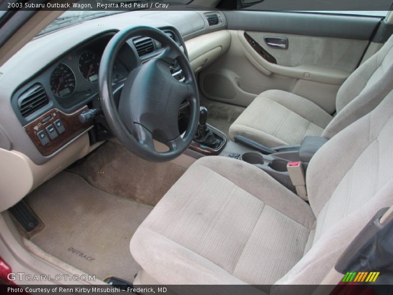 Regatta Red Pearl / Gray 2003 Subaru Outback Wagon