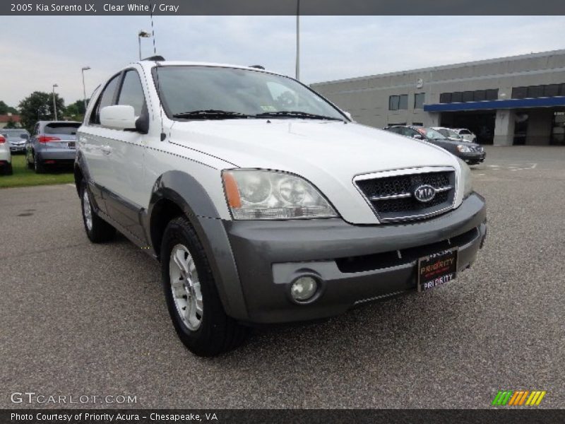 Clear White / Gray 2005 Kia Sorento LX