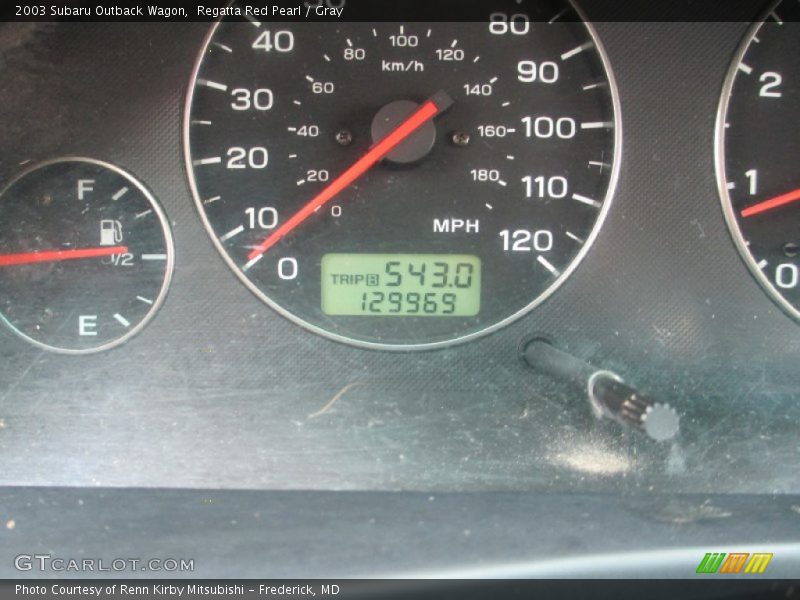 Regatta Red Pearl / Gray 2003 Subaru Outback Wagon