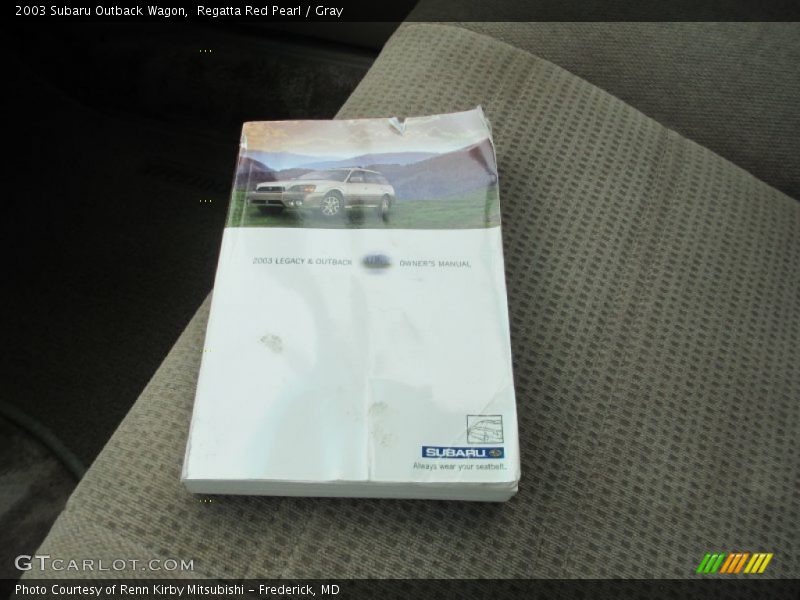Regatta Red Pearl / Gray 2003 Subaru Outback Wagon