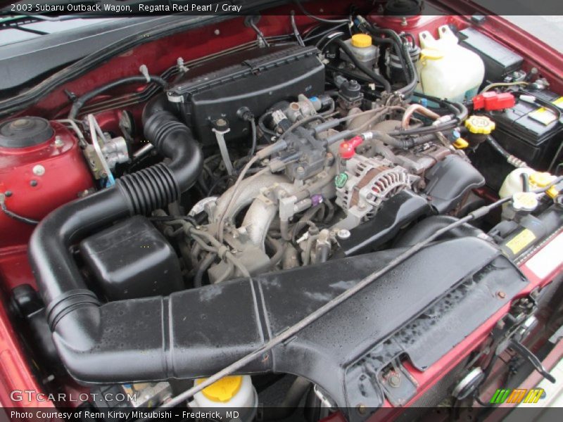 Regatta Red Pearl / Gray 2003 Subaru Outback Wagon
