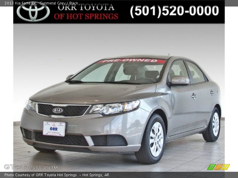 Gunmetal Grey / Black 2013 Kia Forte EX