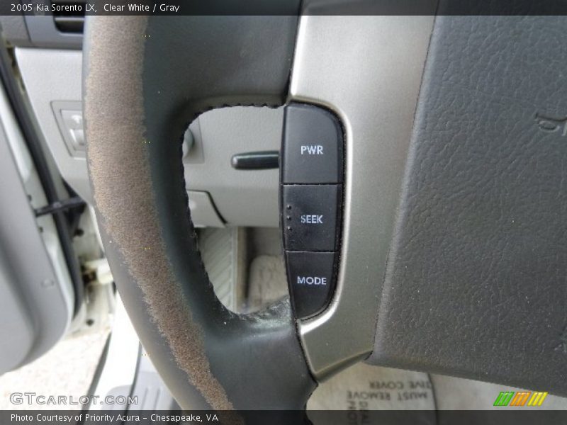 Clear White / Gray 2005 Kia Sorento LX