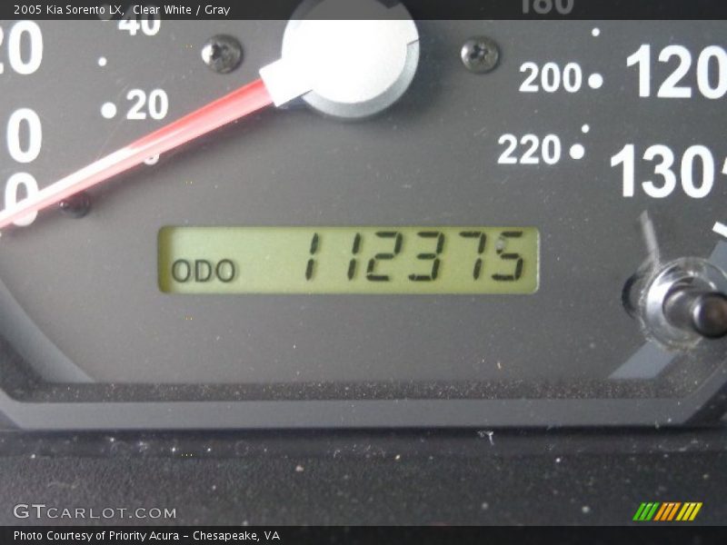 Clear White / Gray 2005 Kia Sorento LX