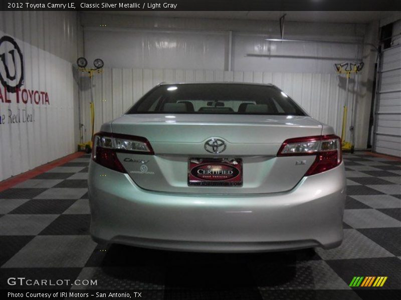 Classic Silver Metallic / Light Gray 2012 Toyota Camry LE