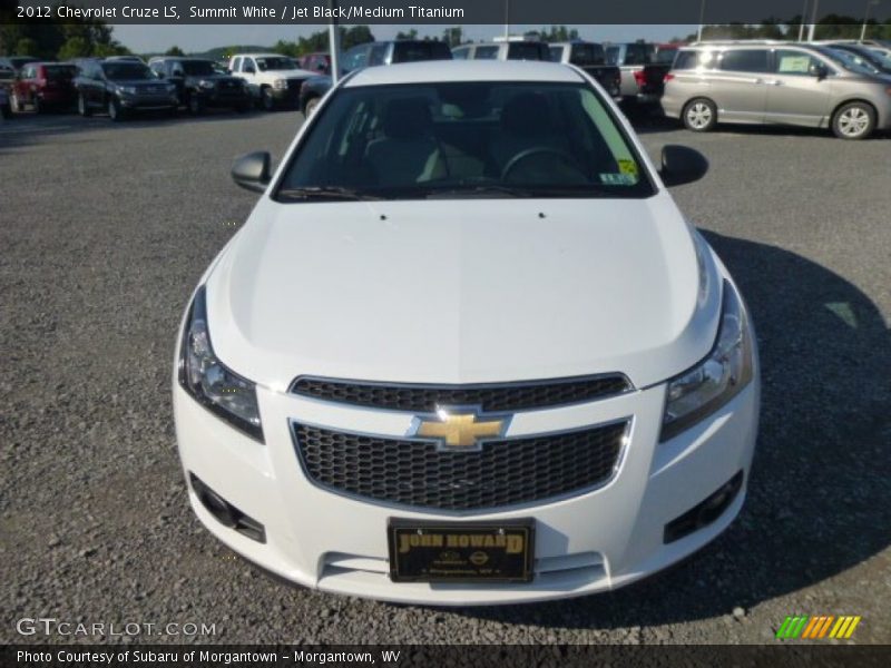 Summit White / Jet Black/Medium Titanium 2012 Chevrolet Cruze LS
