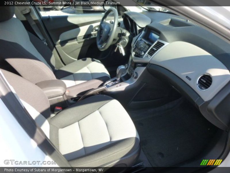 Summit White / Jet Black/Medium Titanium 2012 Chevrolet Cruze LS