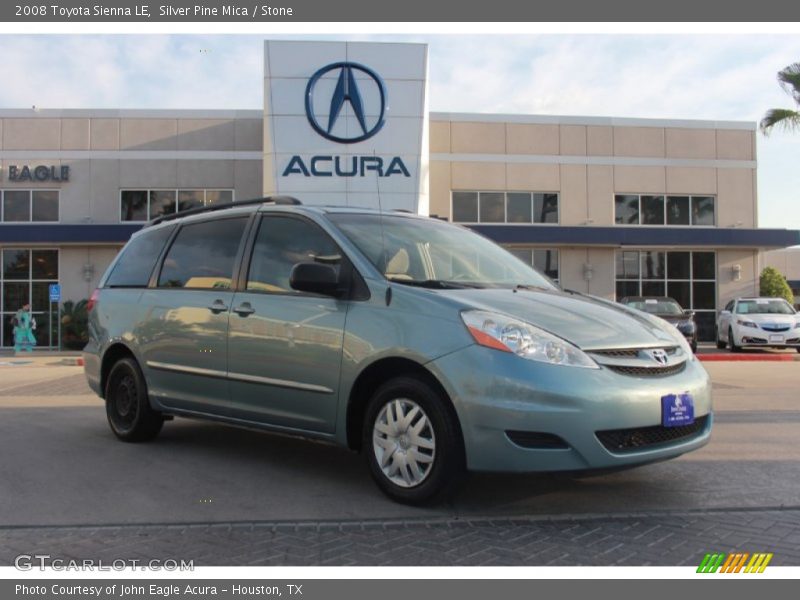 Silver Pine Mica / Stone 2008 Toyota Sienna LE