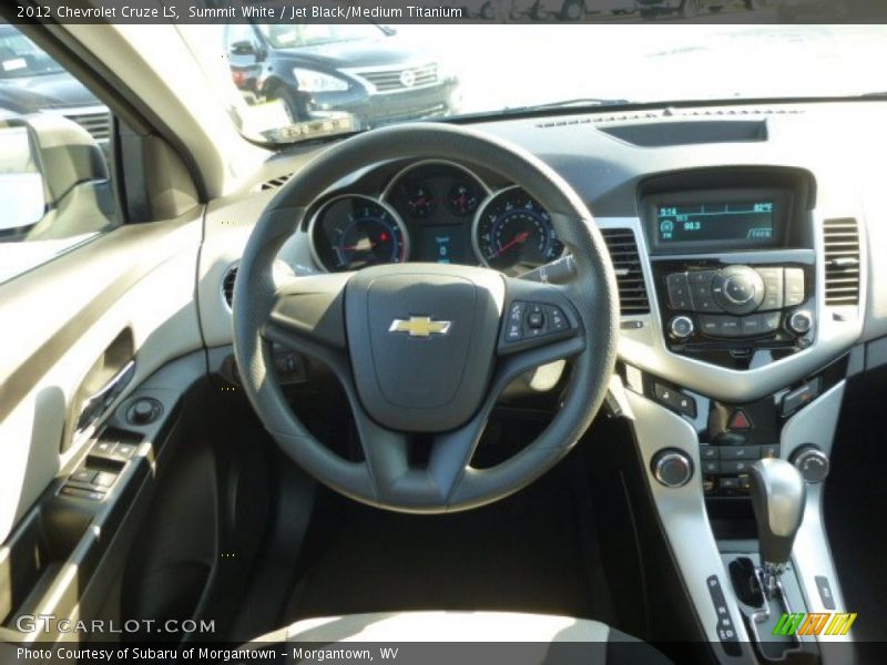 Summit White / Jet Black/Medium Titanium 2012 Chevrolet Cruze LS