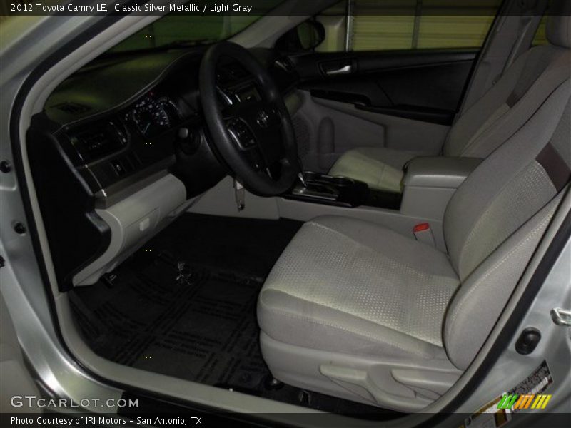 Classic Silver Metallic / Light Gray 2012 Toyota Camry LE