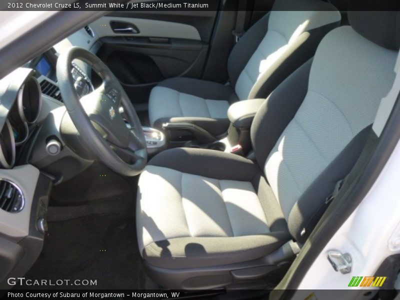 Summit White / Jet Black/Medium Titanium 2012 Chevrolet Cruze LS