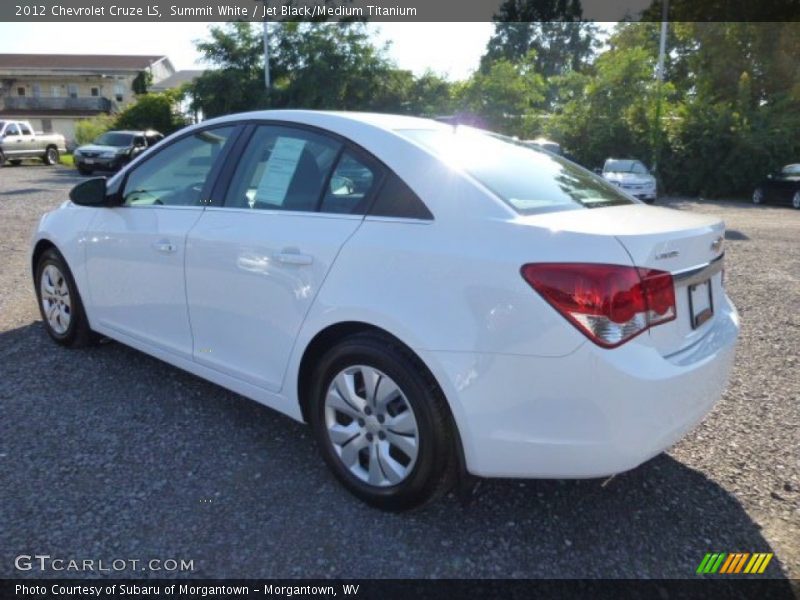 Summit White / Jet Black/Medium Titanium 2012 Chevrolet Cruze LS