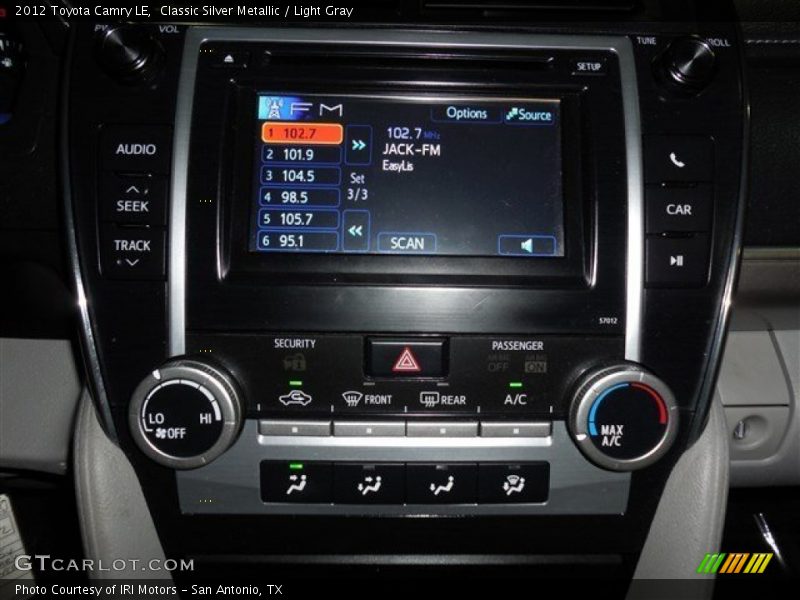 Classic Silver Metallic / Light Gray 2012 Toyota Camry LE