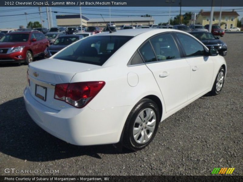 Summit White / Jet Black/Medium Titanium 2012 Chevrolet Cruze LS