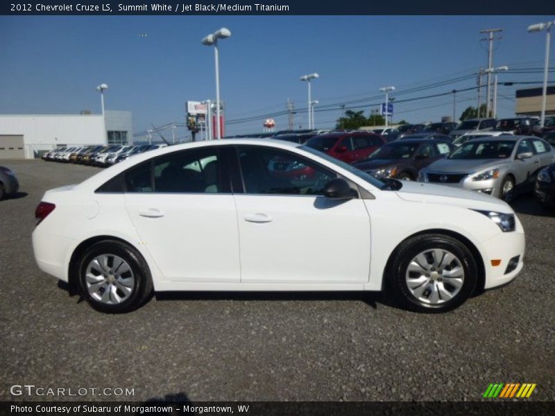 Summit White / Jet Black/Medium Titanium 2012 Chevrolet Cruze LS