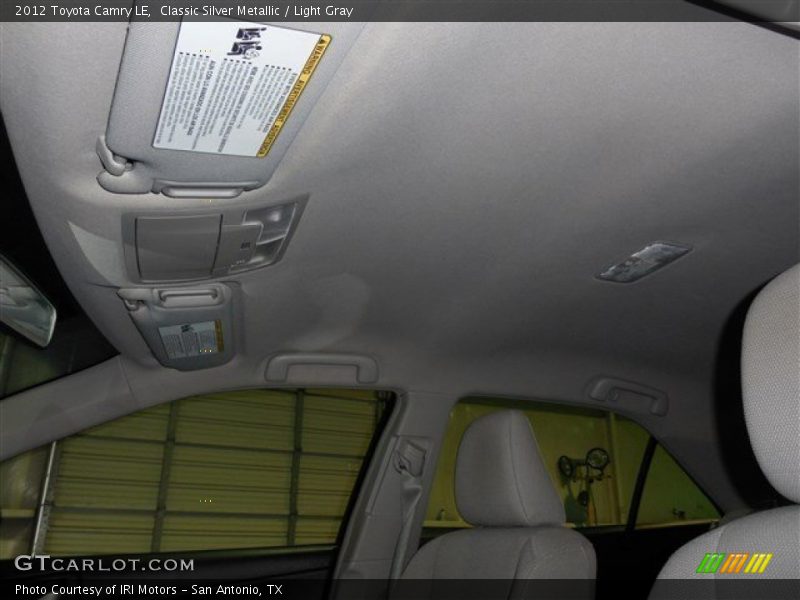 Classic Silver Metallic / Light Gray 2012 Toyota Camry LE