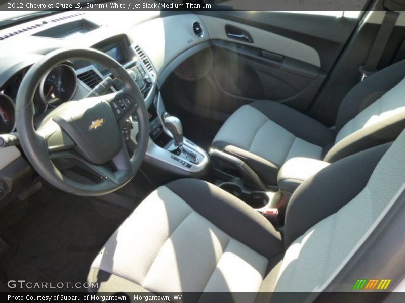 Summit White / Jet Black/Medium Titanium 2012 Chevrolet Cruze LS